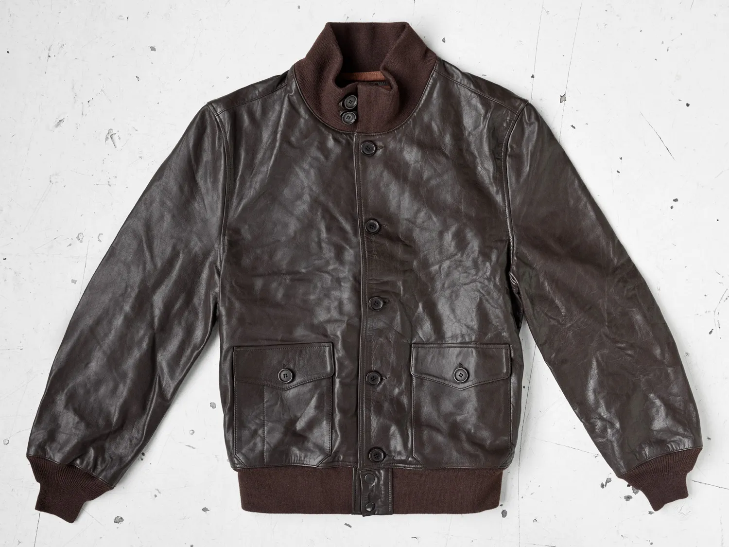 A-1 Flight Jacket - Seal Brown Horsehide - AVI LEATHER