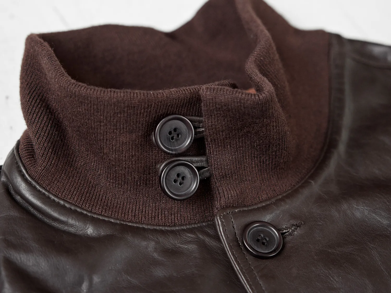 A-1 Flight Jacket - Seal Brown Horsehide - AVI LEATHER