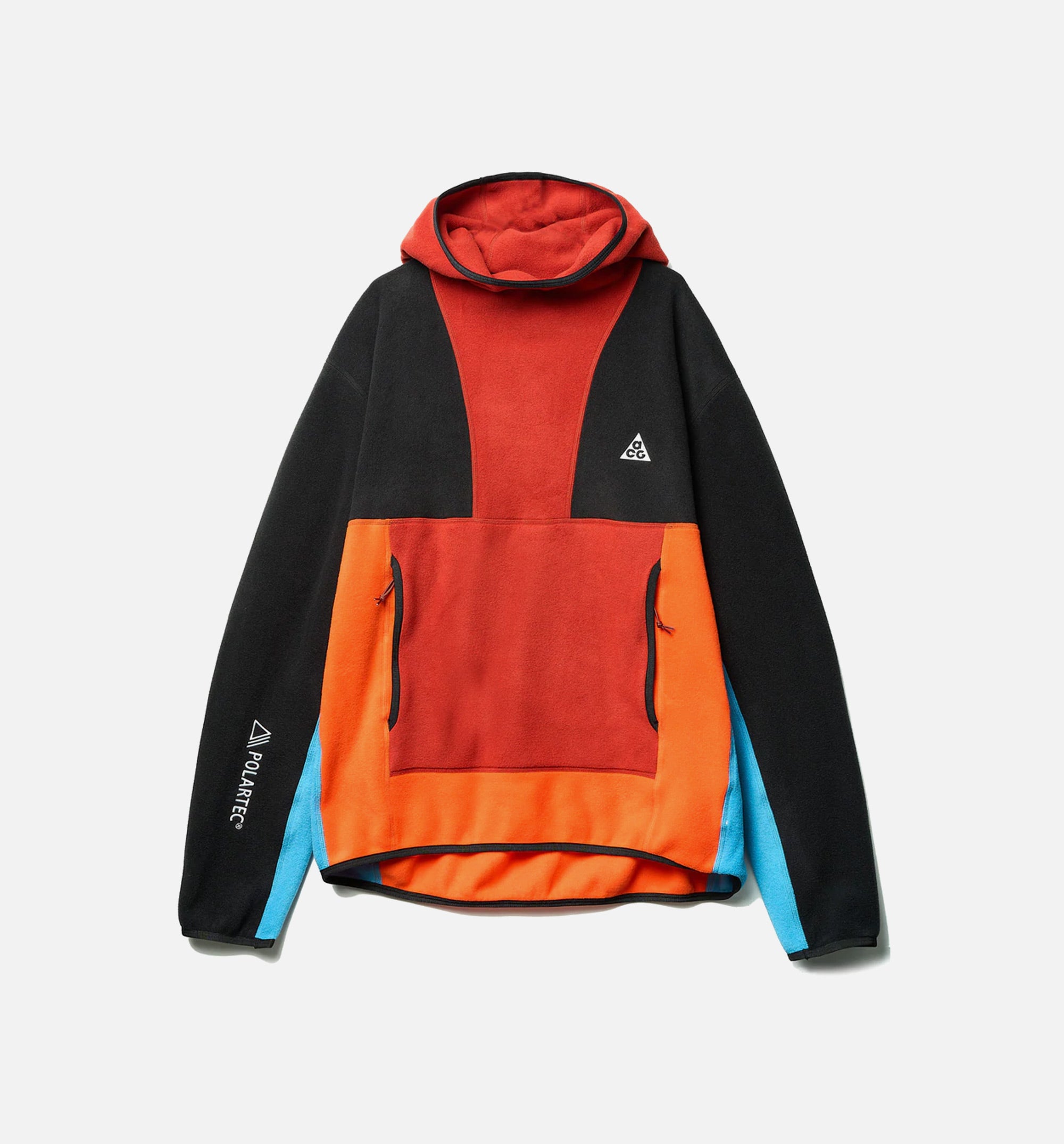 ACG Polartec Wolf Tree Cinnabar Pullover Mens Hoodie - Orange/Black