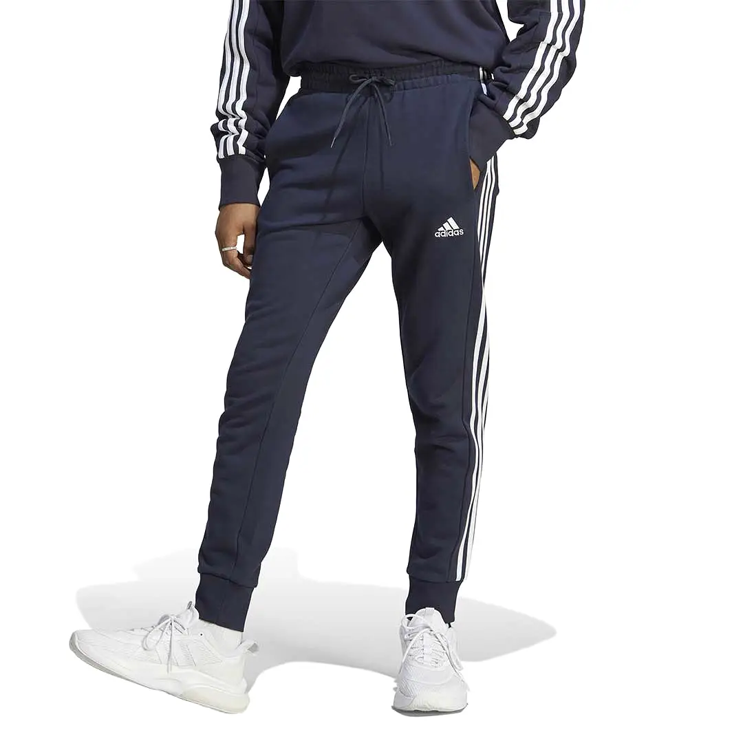 adidas - Men's Essentials French Terry Tapered Cuff 3 Stripes Pants (IC9406)