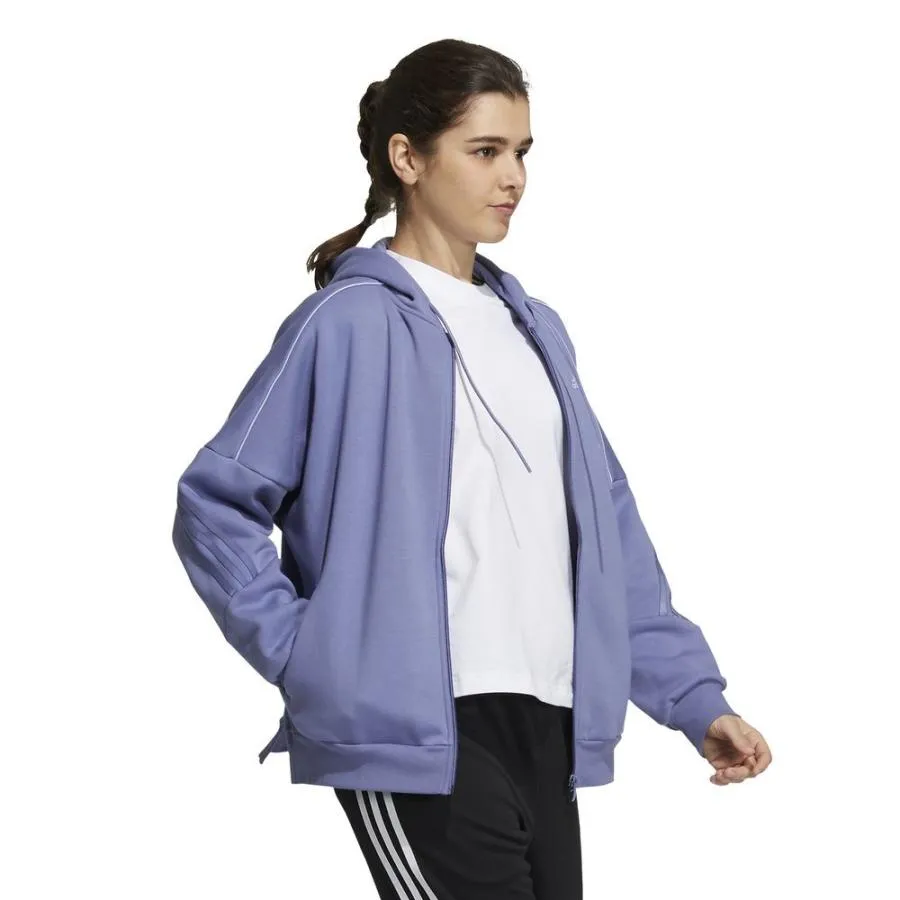 Adidas Women's Sweat Hoodie Loose Fit Full Zipper GT6362