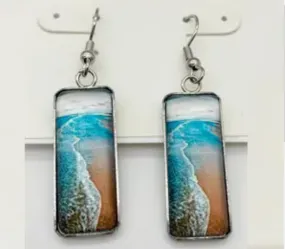 Beach and Sand - Earrings- Hookwire