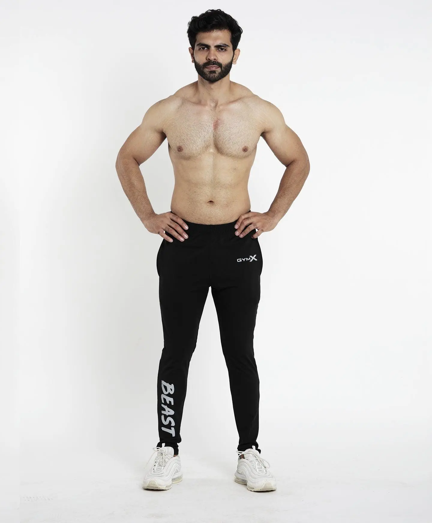 Beast Muscle Fit Bottoms- Jet Black- Sale