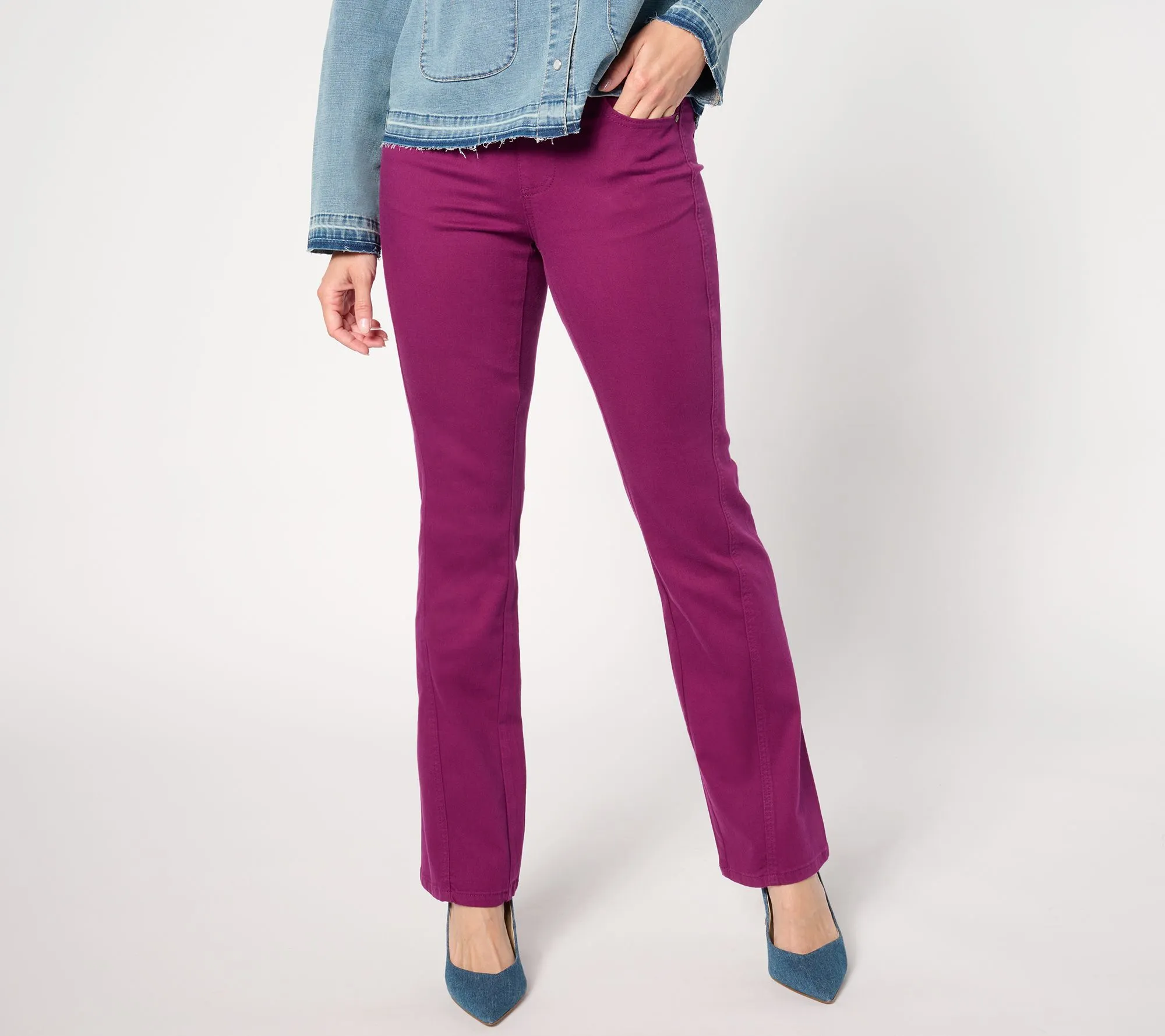 Belle by Kim Gravel Regular Primabelle Twill Forward Boot Cut Jean