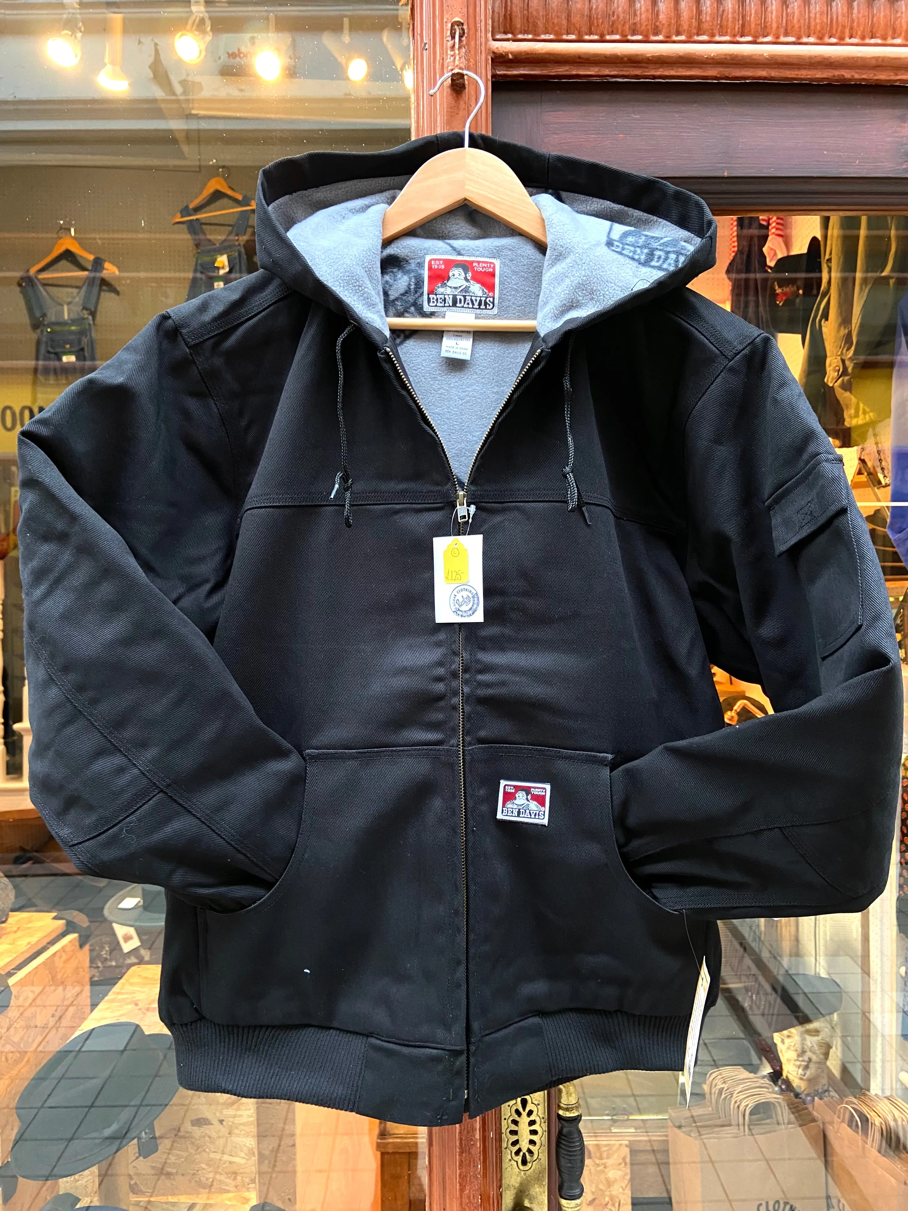 Ben Davis Jacket with Hood in Black