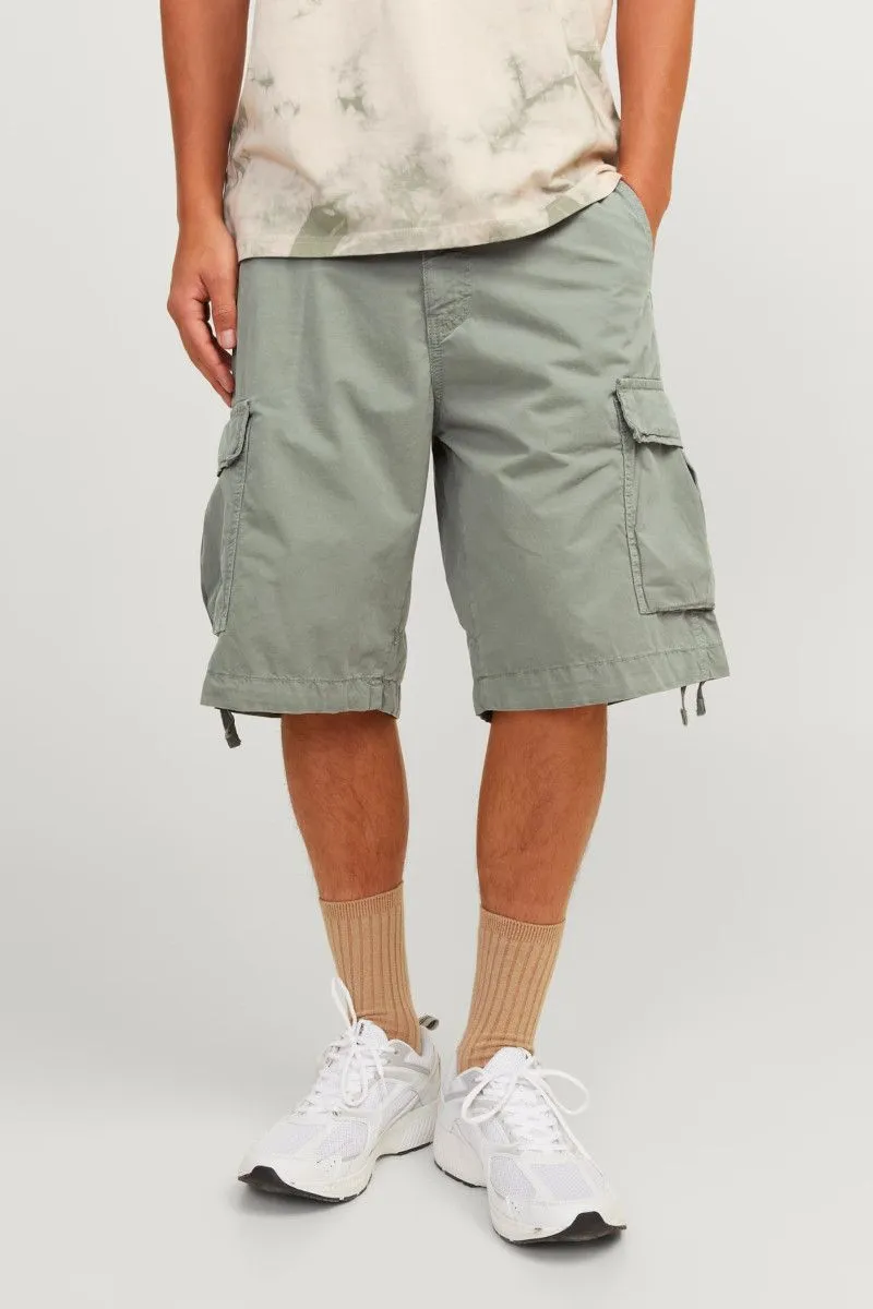 Bermuda cargo loose fit uomo Verde oliva