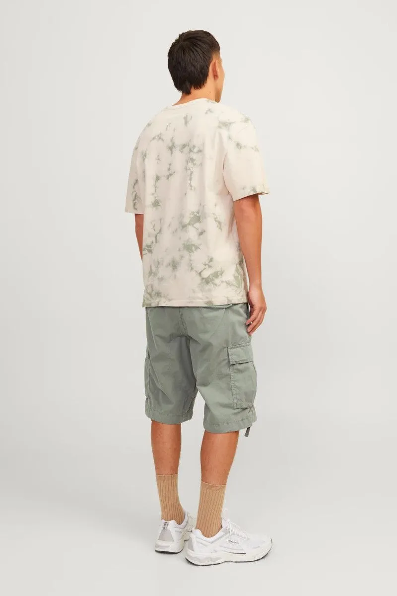 Bermuda cargo loose fit uomo Verde oliva