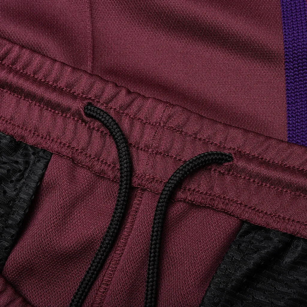 Boot-Cut Track Pant Poly Smooth - Wine