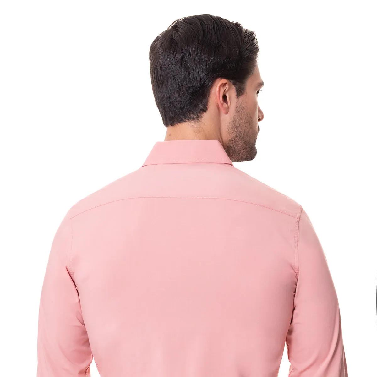 Camisa de Fibra De Bambú Rosa Aldo Conti