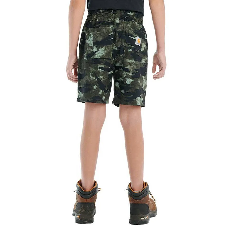 Carhartt Boy's Rugged Flex Loose Fit Ripstop Camo Work Shorts