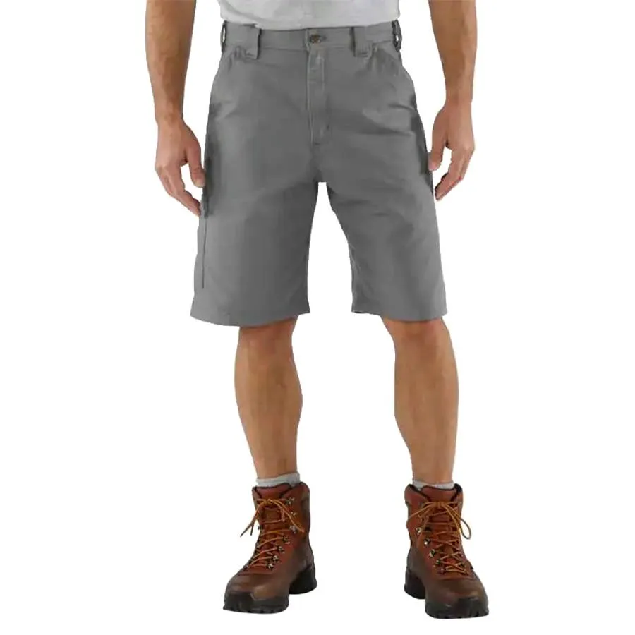 Carhartt Men's Loose Fit Canvas Utility Work Shorts - Steel