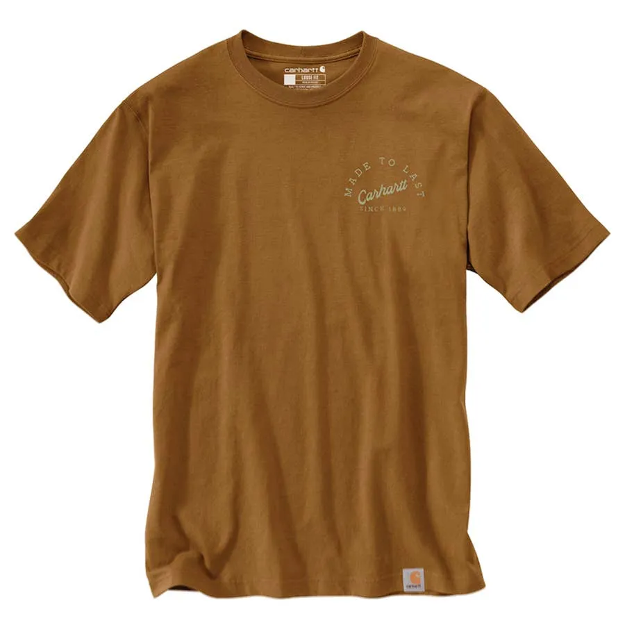 Carhartt Men's Loose Fit Heavyweight Short-Sleeve Anvil Graphic T-Shirt - Carhartt Brown