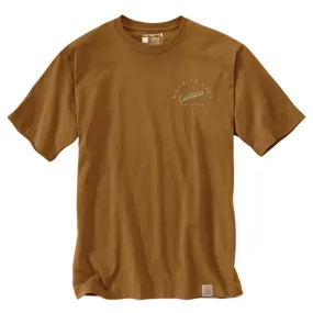 Carhartt Men's Loose Fit Heavyweight Short-Sleeve Anvil Graphic T-Shirt - Carhartt Brown