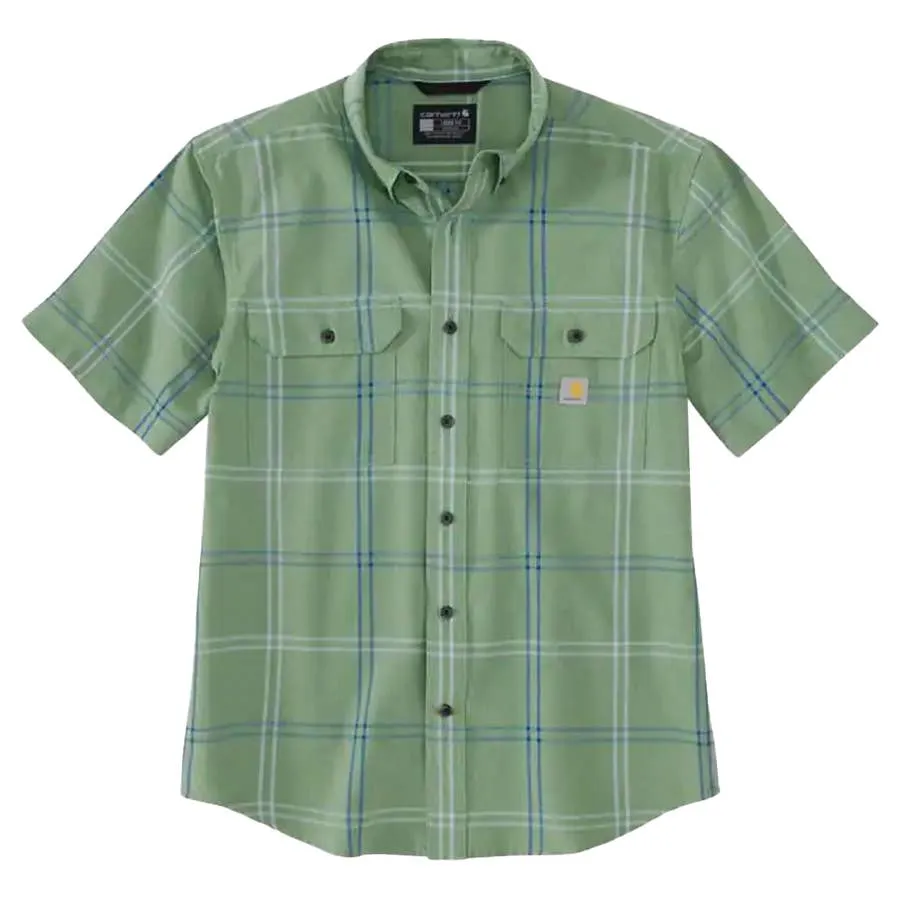 Carhartt Men's Loose Fit Midweight Short-Sleeve Plaid Shirt