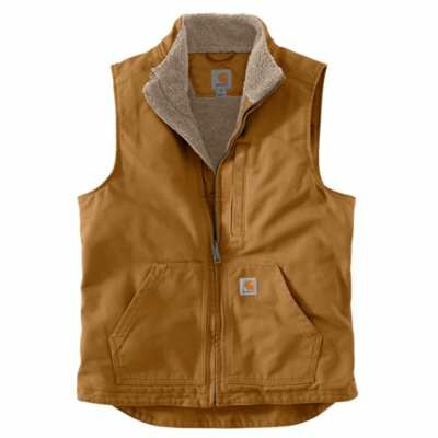 Carhartt Men's Loose Fit Mock-Neck Sherpa-Lined Vest