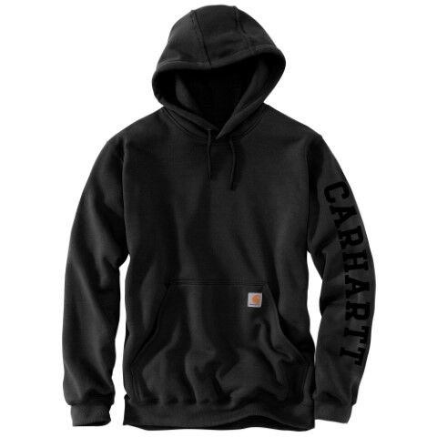 Carhartt Men's Rain Defender Loose Fit Midweight 1889 Graphic Sweatshirt in Black