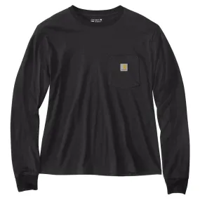 Carhartt Women's Loose Fit Lightweight Long-Sleeve Crewneck Pocket T-Shirt