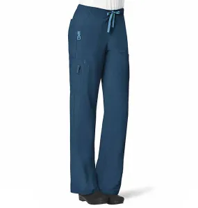 Carhartt Women's Force Cross-Flex Utility Boot Cut Cargo Scrub Pant_Caribbean Blue