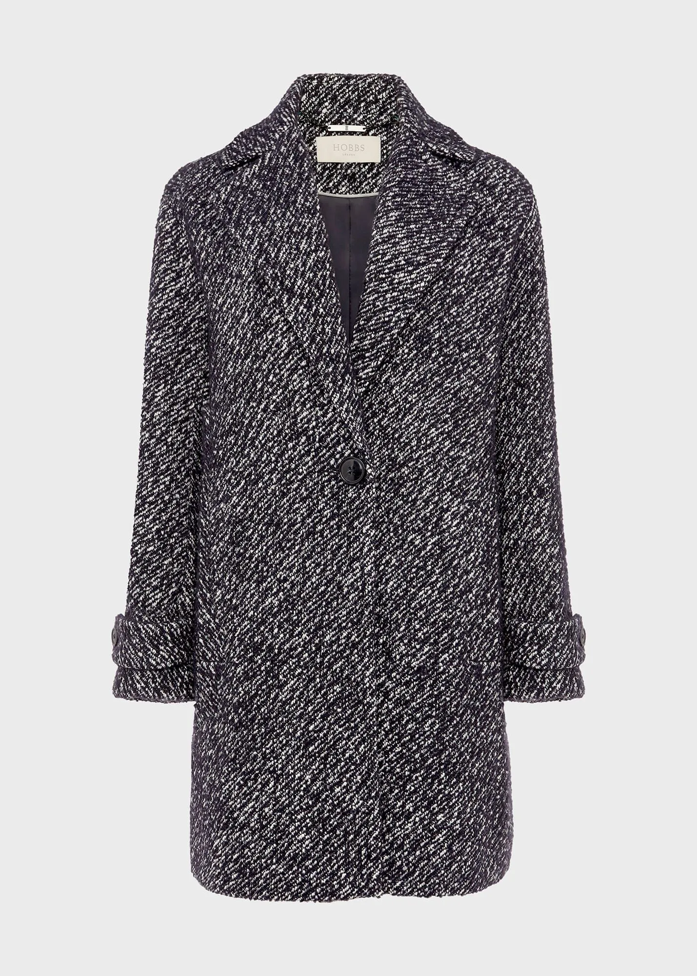 Carmina Herringbone Coat With Wool 