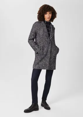 Carmina Herringbone Coat With Wool 