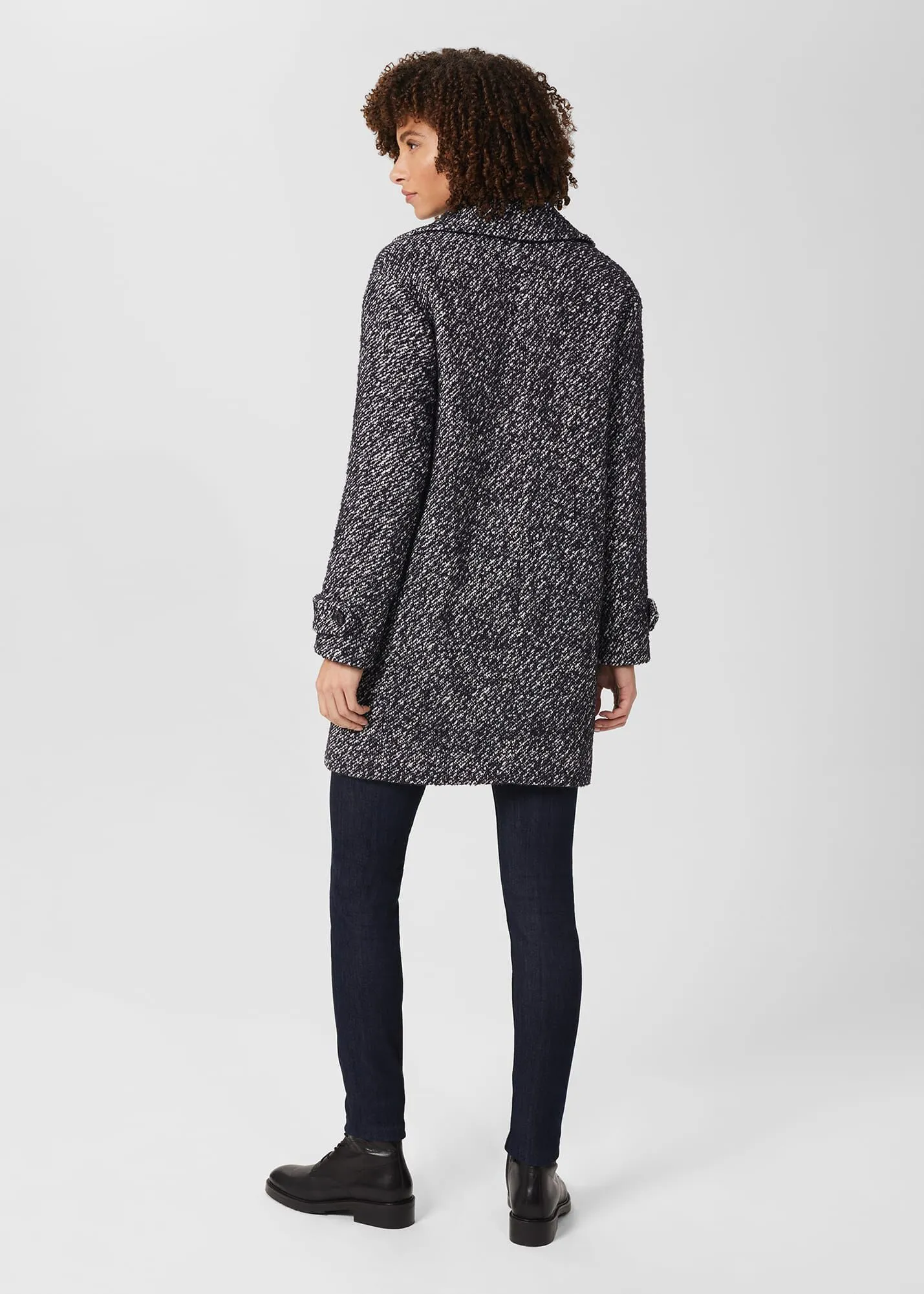 Carmina Herringbone Coat With Wool 