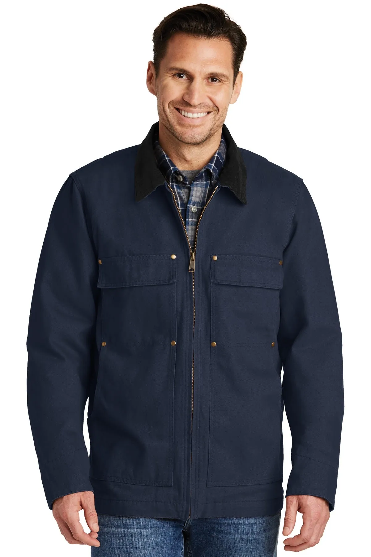 CornerStone Men's Washed Duck Cloth Chore Coat. CSJ50