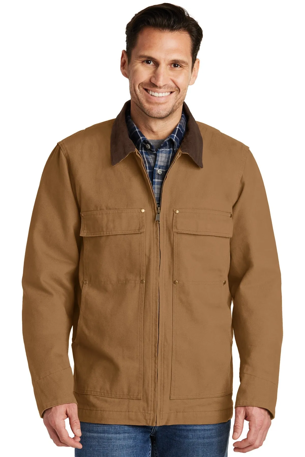 CornerStone Men's Washed Duck Cloth Chore Coat. CSJ50