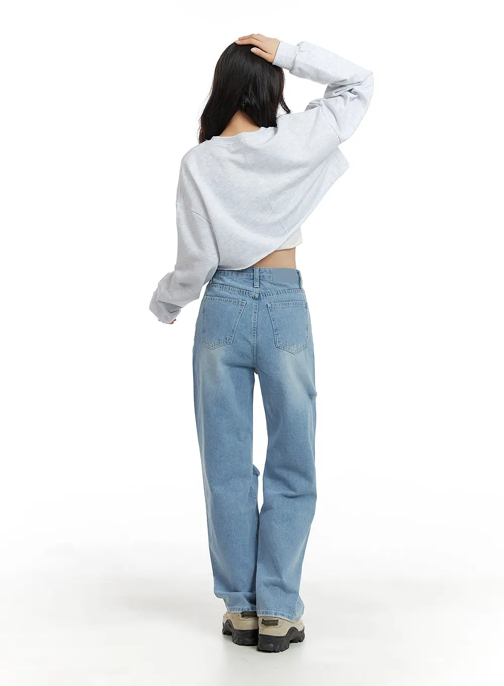 Cozy Lettering Cropped Sweater OM421