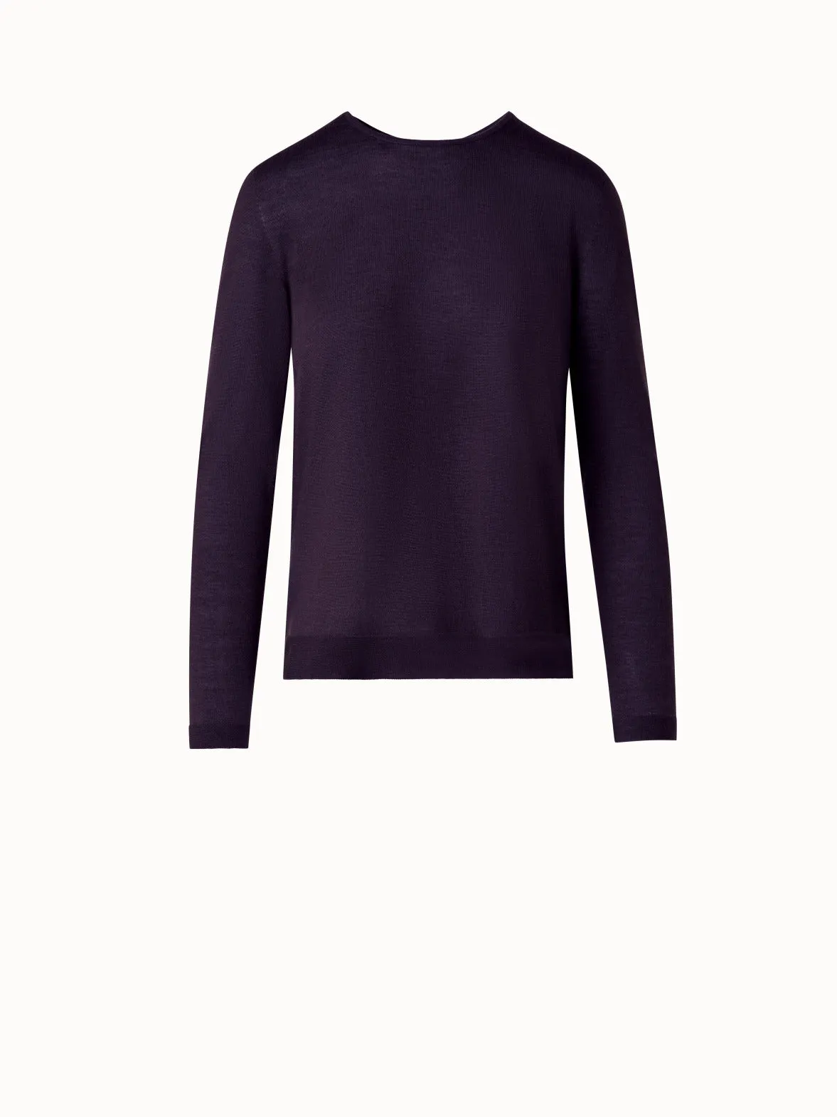 Crew Neck Cashmere Silk Sweater