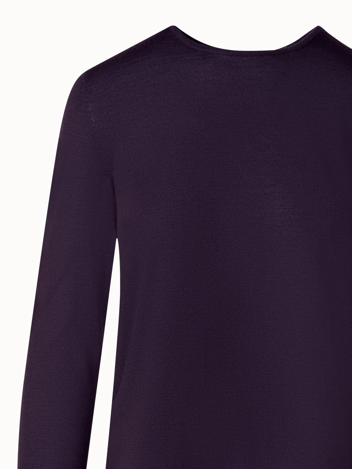 Crew Neck Cashmere Silk Sweater