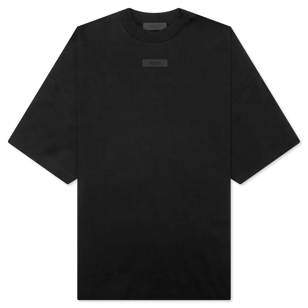 Crewneck T-Shirt - Jet Black