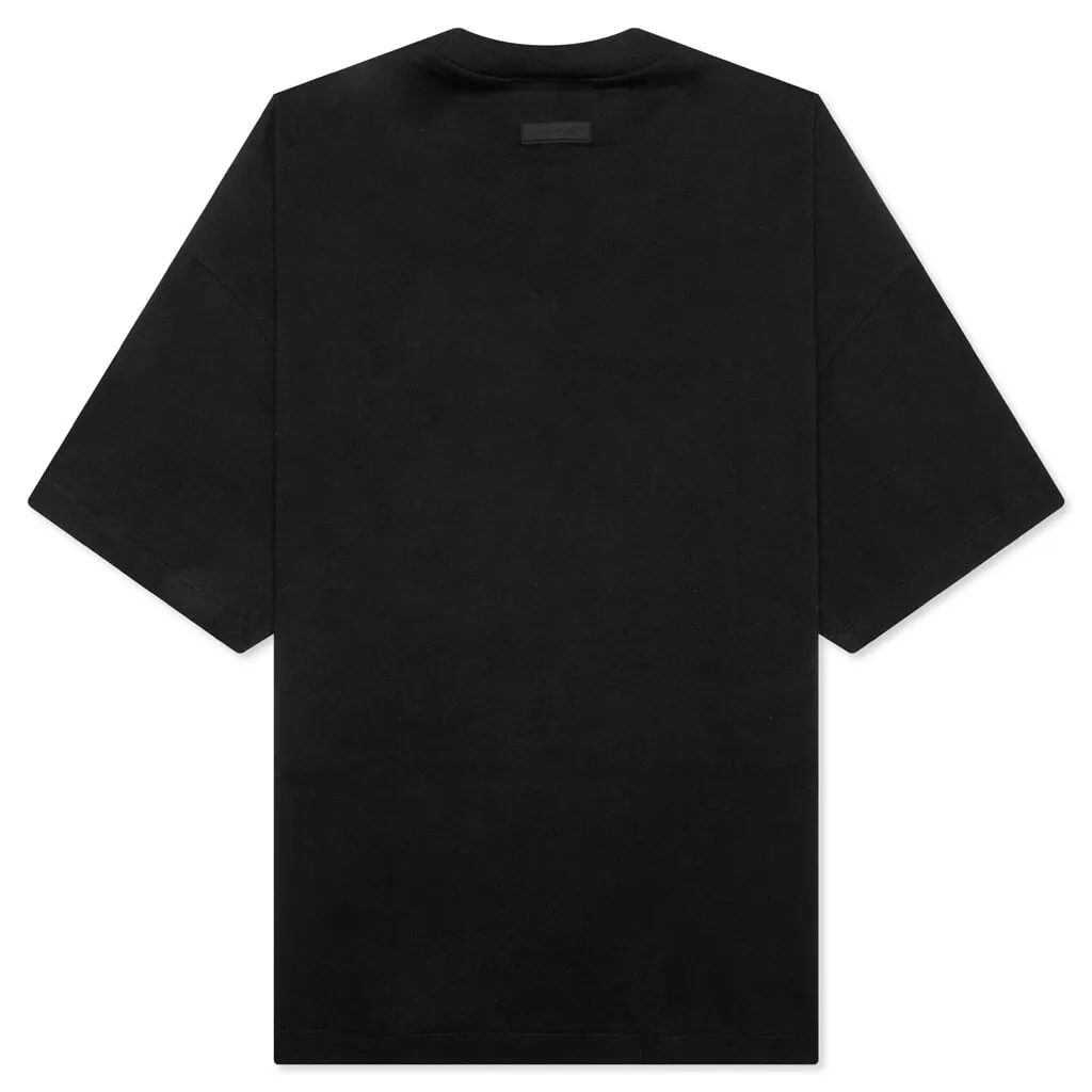 Crewneck T-Shirt - Jet Black