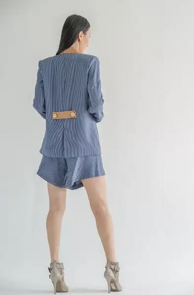 CYPRUS Pinstriped Loose Fit Jacket