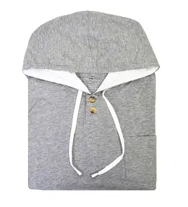 Deep Point Hoodie- Heather Grey