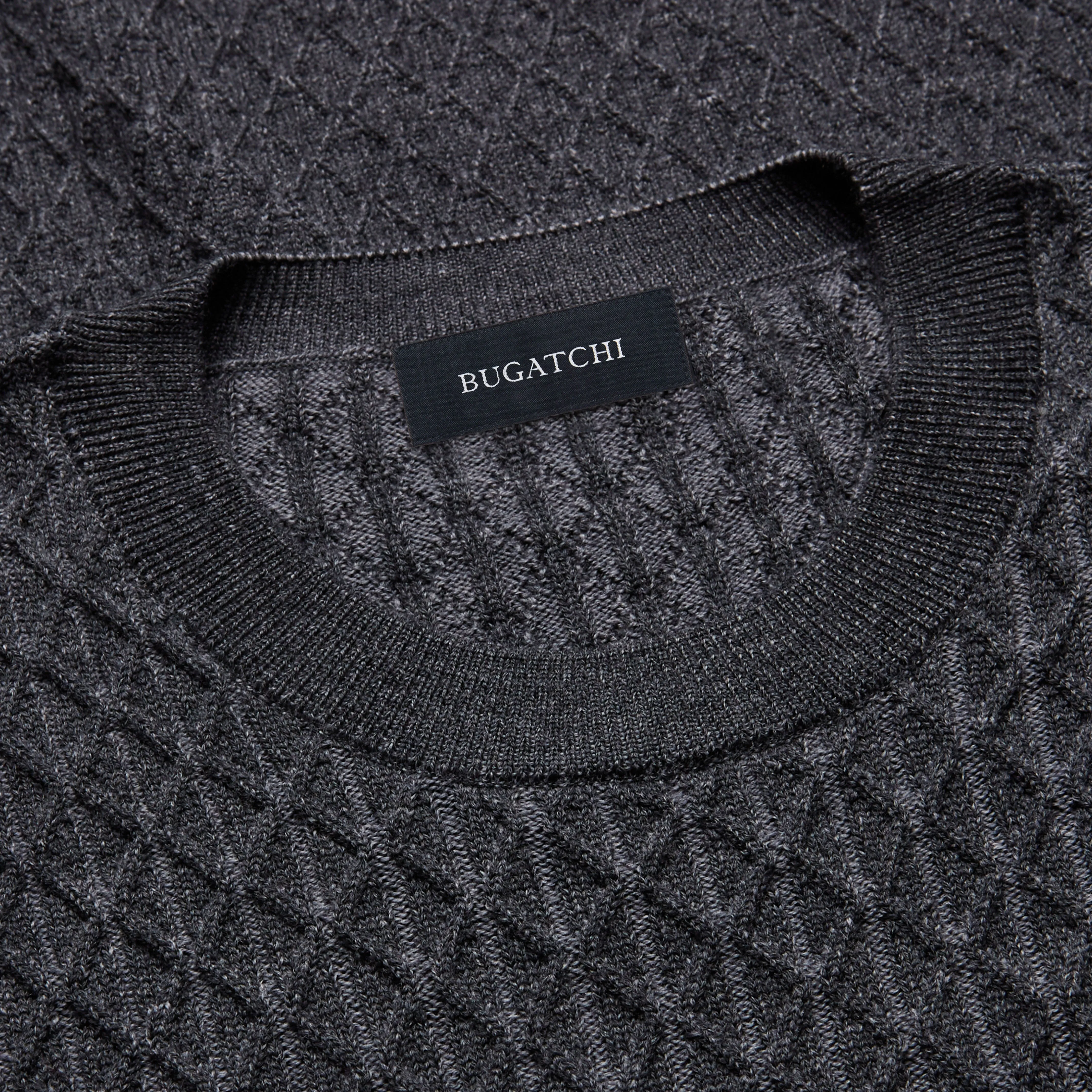 Diamond Stitch Crew Neck Sweater