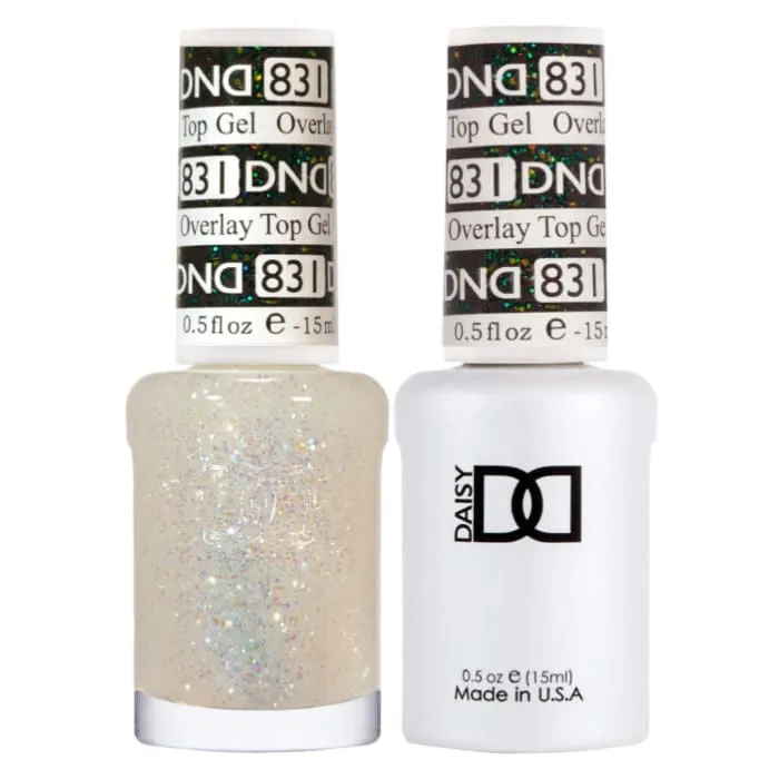 DND Duo Matching Color - OVERLAY GLITTER TOP GELS Collection - 831