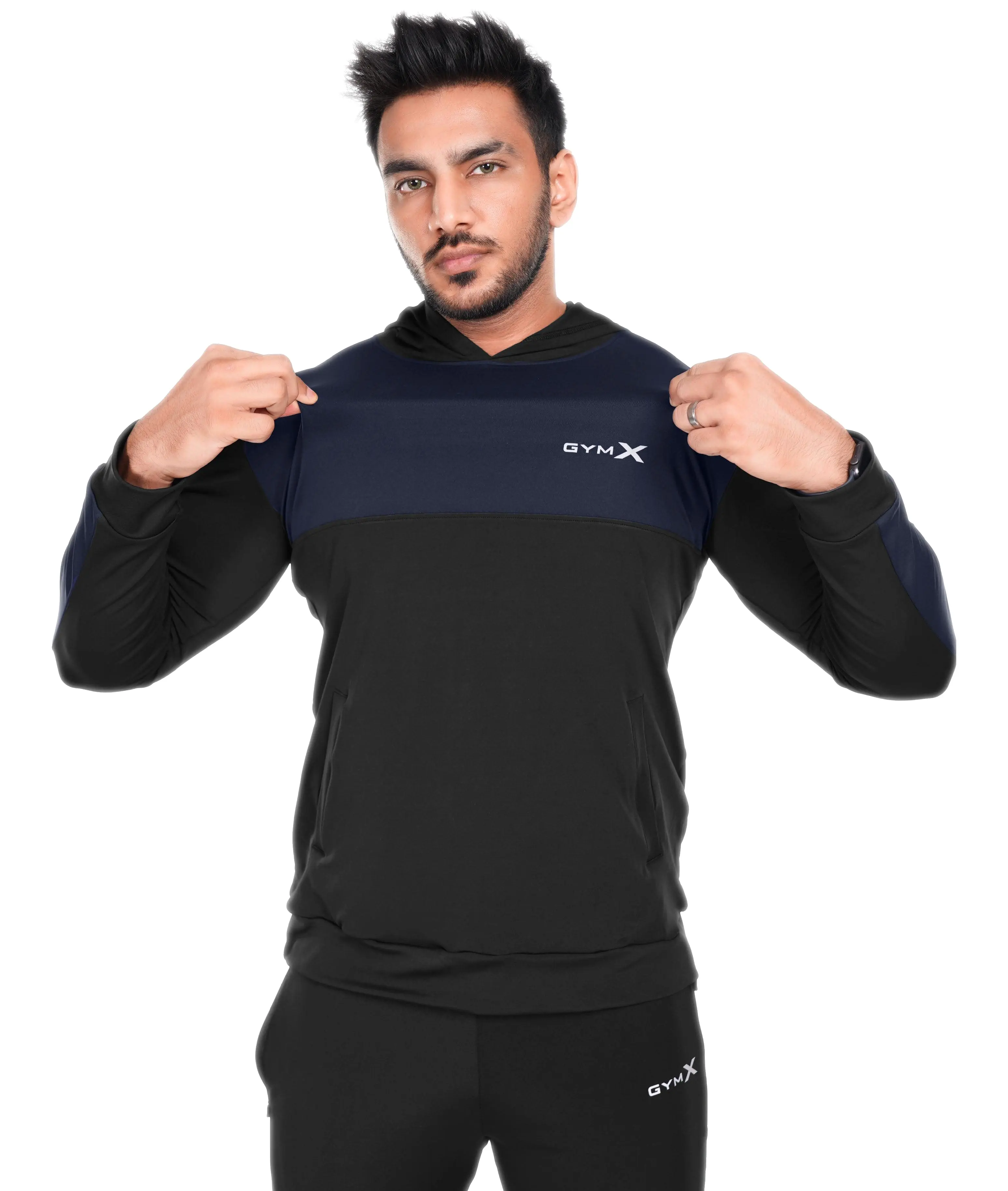 Dual Edition GymX Pullover: Navy Blue - Sale