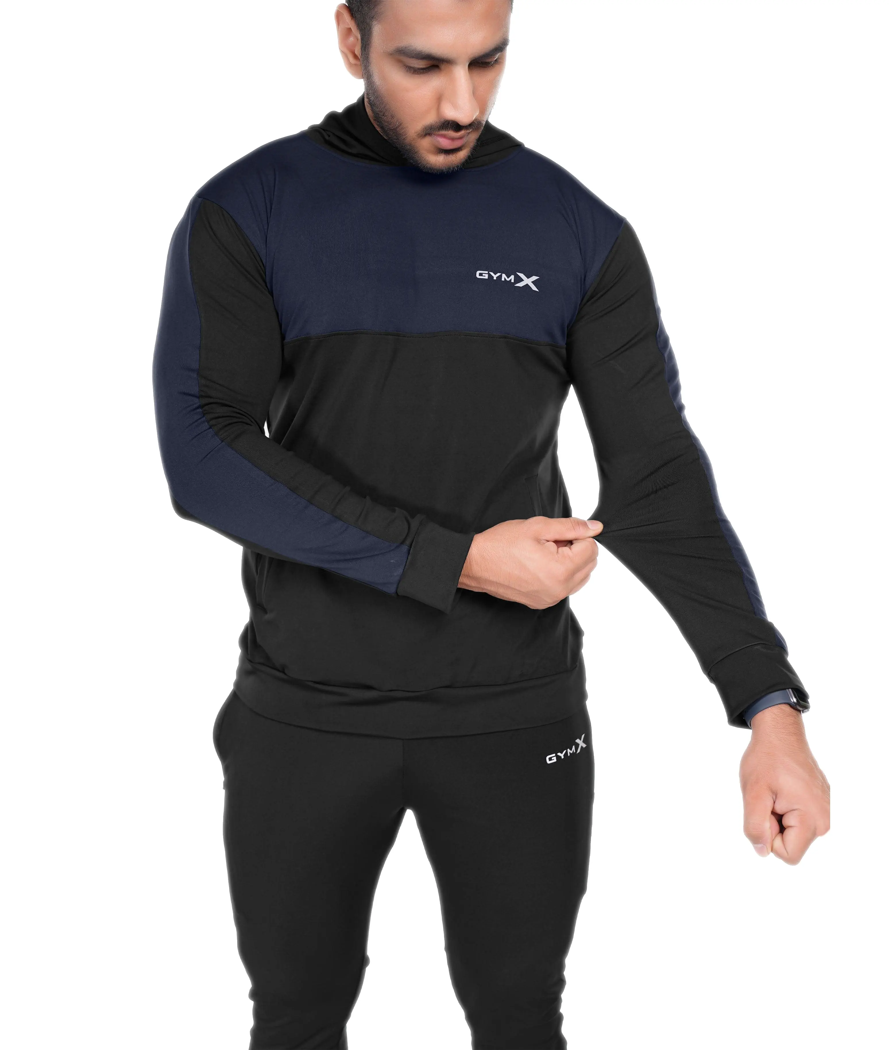 Dual Edition GymX Pullover: Navy Blue - Sale