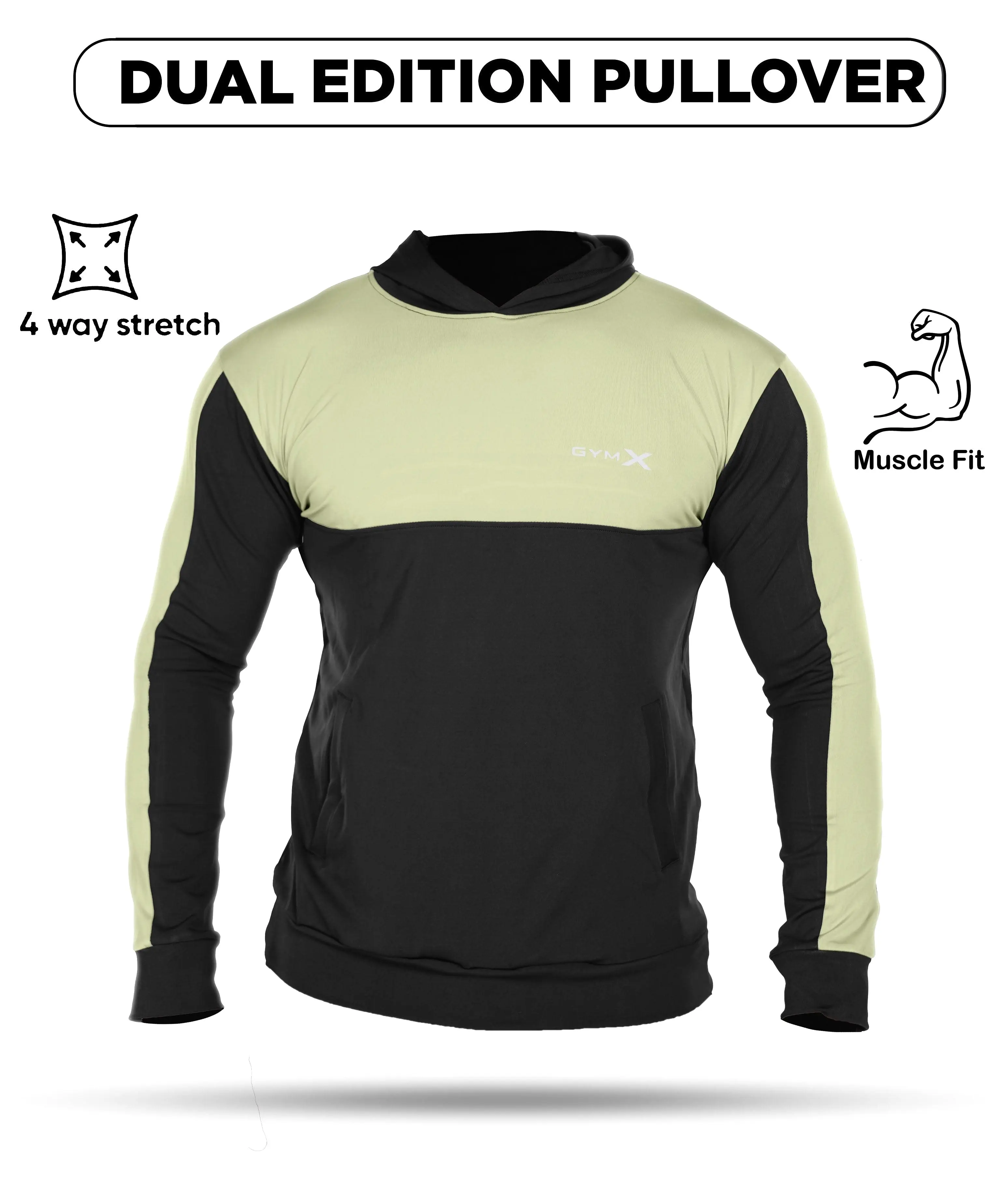 Dual Edition GymX Pullover: Pista Green- SALE