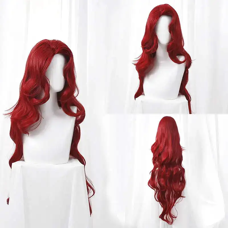 Elegant Princess Bloddy Red Curly Wig ON1185