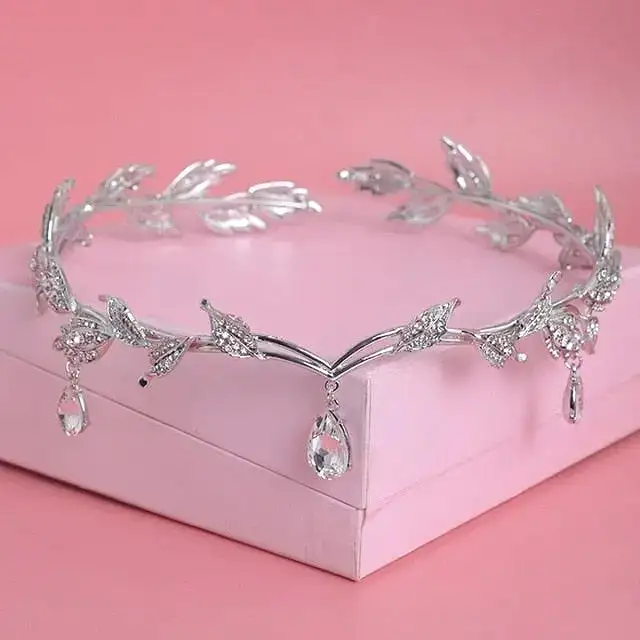 Elegant Princess Crystal Crown Bridal Hair Jewelry MK18936