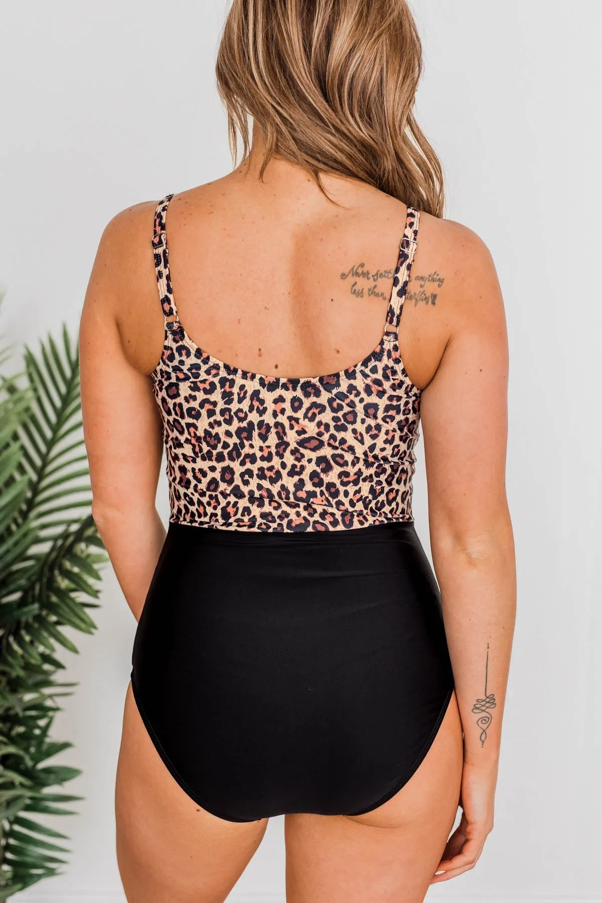 Enjoy The Waves One-Piece Swimsuit- Leopard