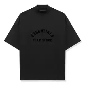 Fear of God Essentials Arch Logo Jet Black T Shirt (SS23)