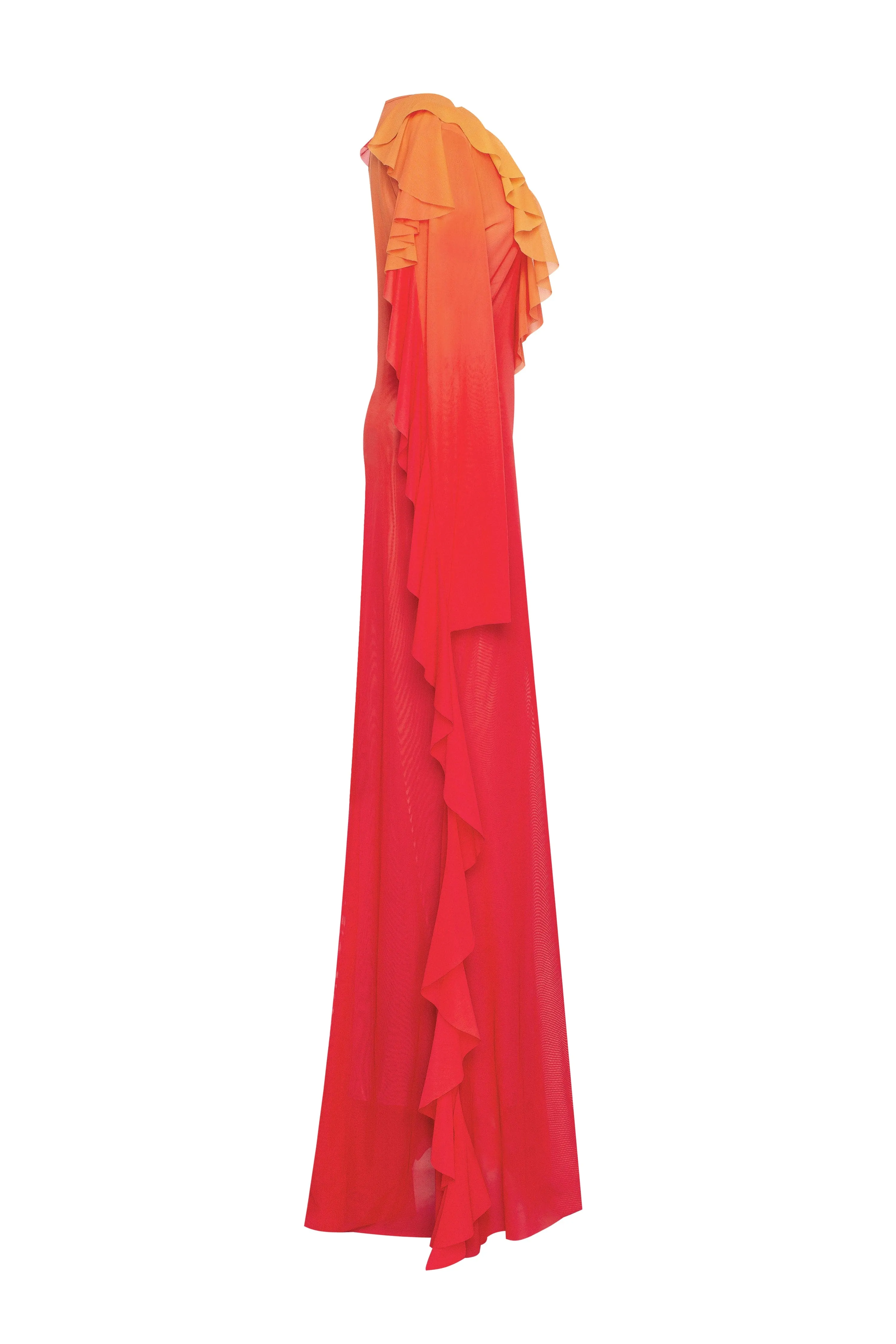 Flowy coral maxi dress, Xo Xo