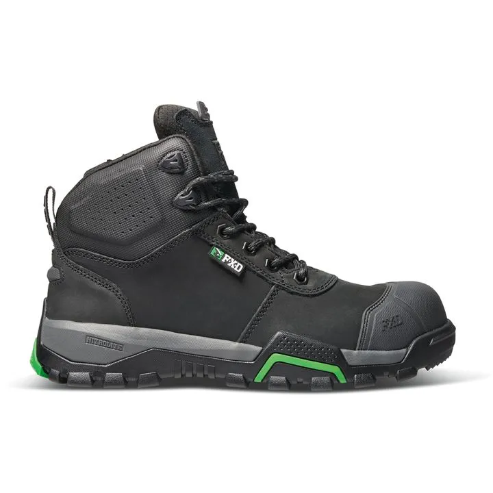 FXD WB-2 Mid Cut Safety Boot Black