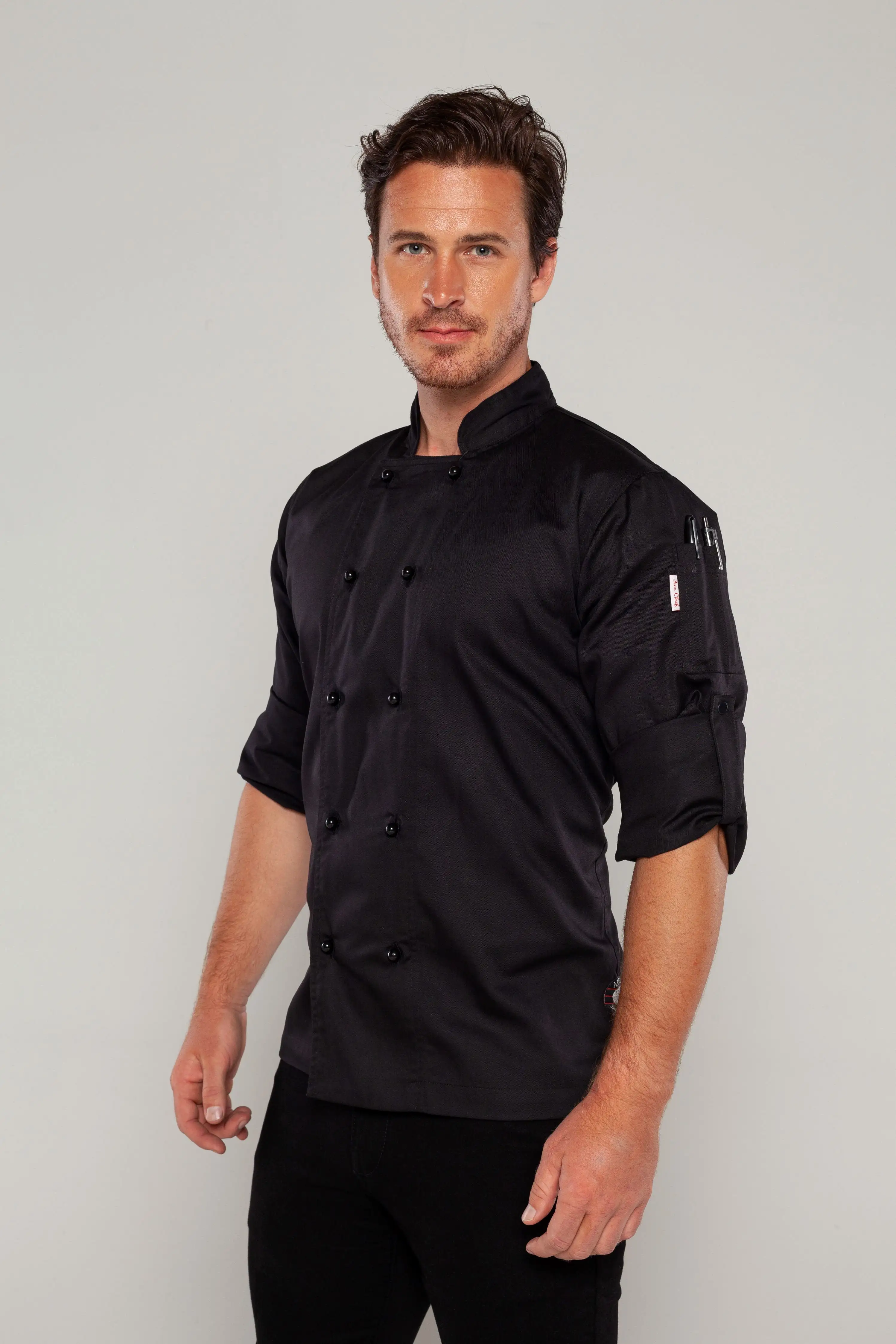 Generic Black Chef jackets Long sleeve