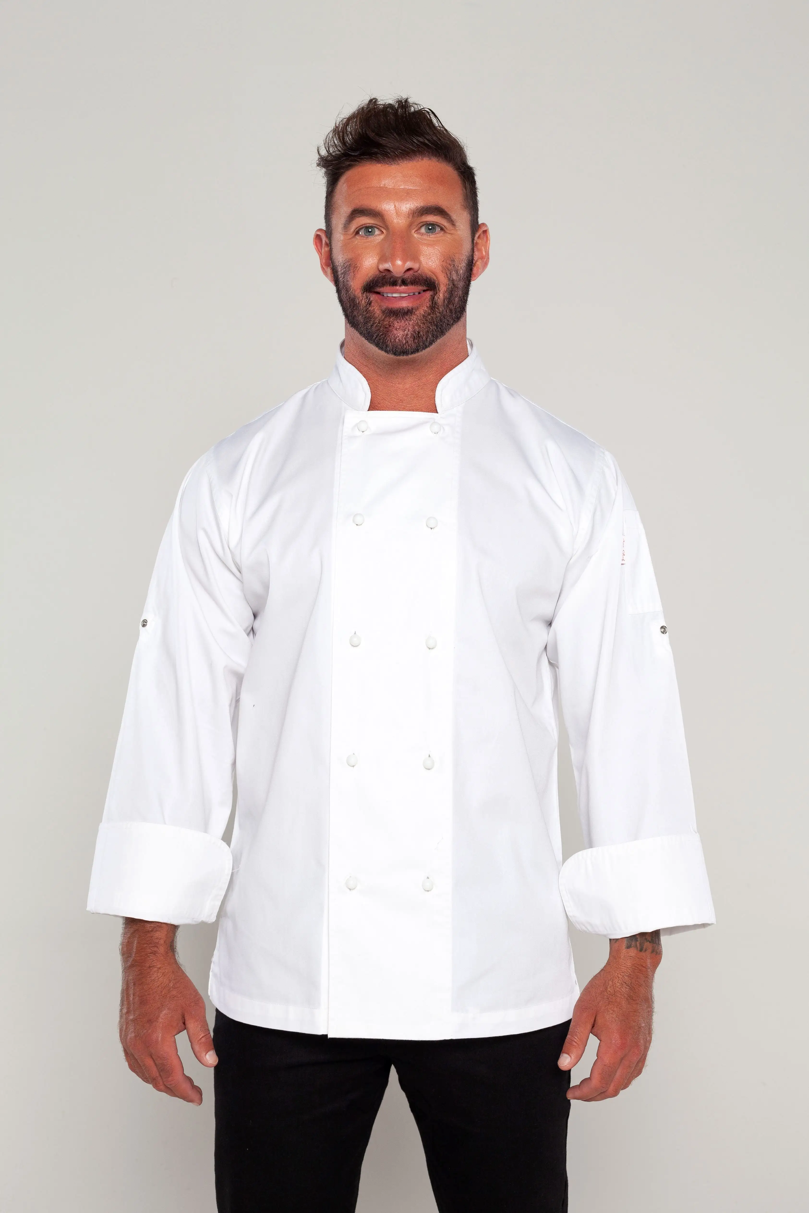 Generic White Chef jackets Long sleeve