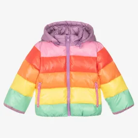 Girls Rainbow Puffer Coat