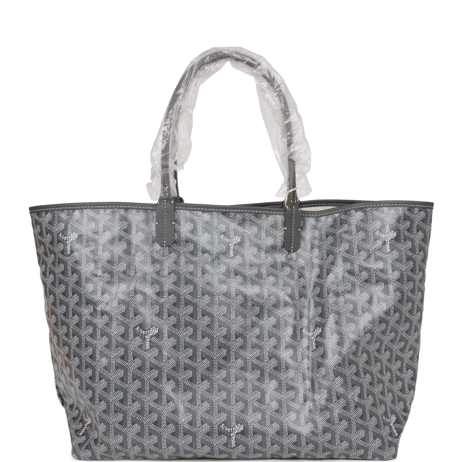 Goyard Goyardine Grey St. Louis PM Tote Bag Palladium Hardware