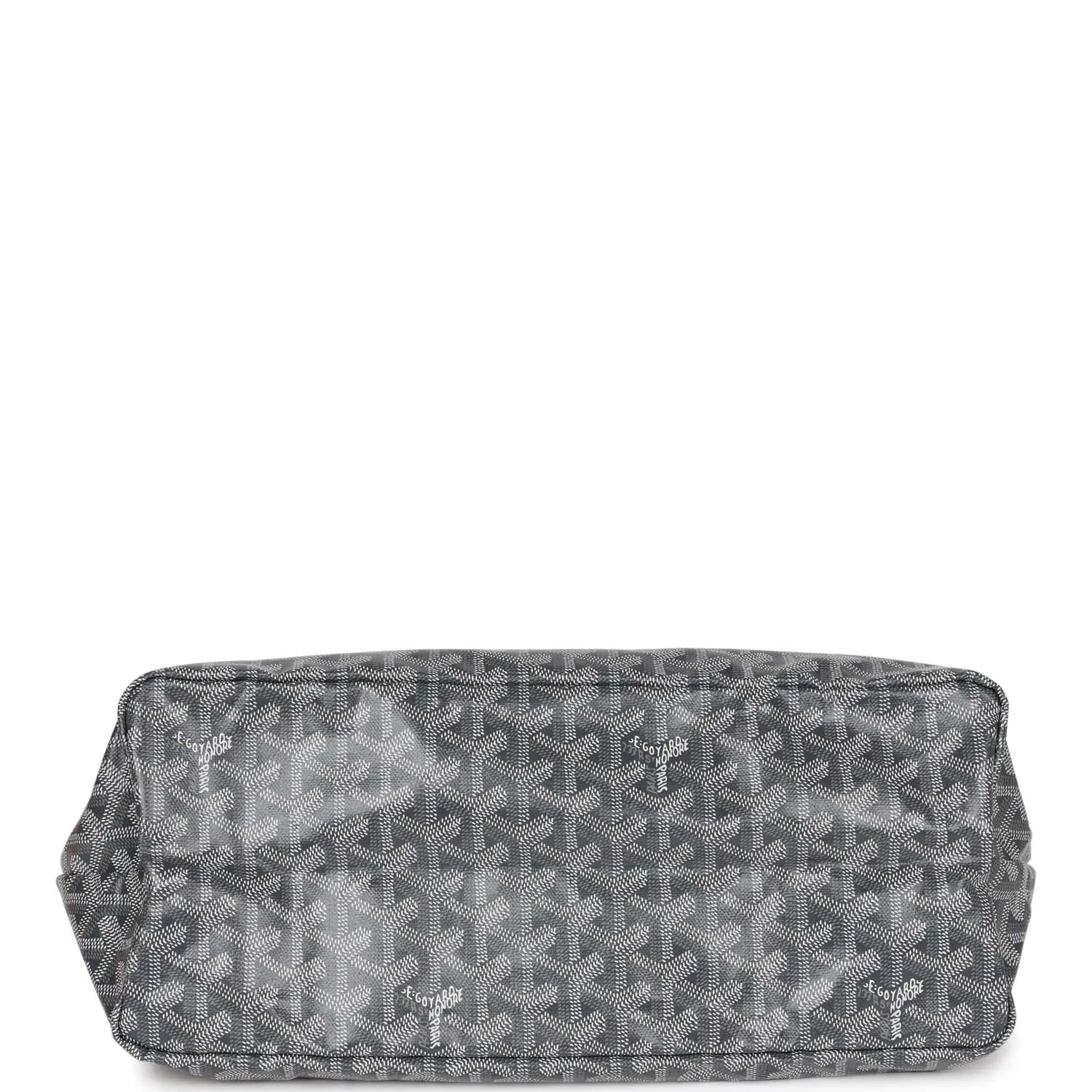 Goyard Goyardine Grey St. Louis PM Tote Bag Palladium Hardware